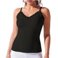 thumbnail image 1 of BUIGTTKLOP Womens Tank Tops with Built in Bra Summer Adjustable Spaghetti Straps Camisole Slim Fitted Cami Tanks, 1 of 6