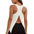 thumbnail image 1 of BUIGTTKLOP Workout Tank Tops for Women Open Back Shirts Athletic Gym Clothes Sleeveless Tank Tops Loose Fitted, 1 of 6