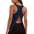 thumbnail image 1 of BUIGTTKLOP Workout Tank Tops for Women Open Back Shirts Athletic Gym Clothes Sleeveless Tank Tops Loose Fitted, 1 of 6