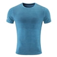 thumbnail image 1 of BUIGTTKLOP Workout Tops for Mens Short Sleeve Athletic Shirts Crewneck Slim Fitted Running Gym Tees, 1 of 5