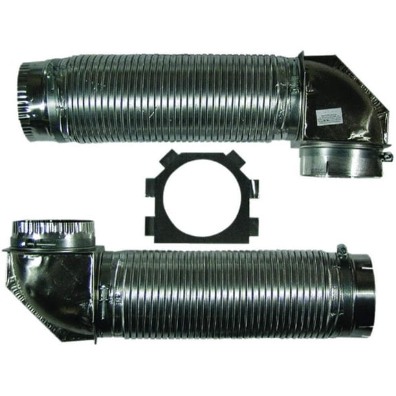 Builder's Best Dryer Venting Over-The-Top Kit - 3 Piece, Clamps Included