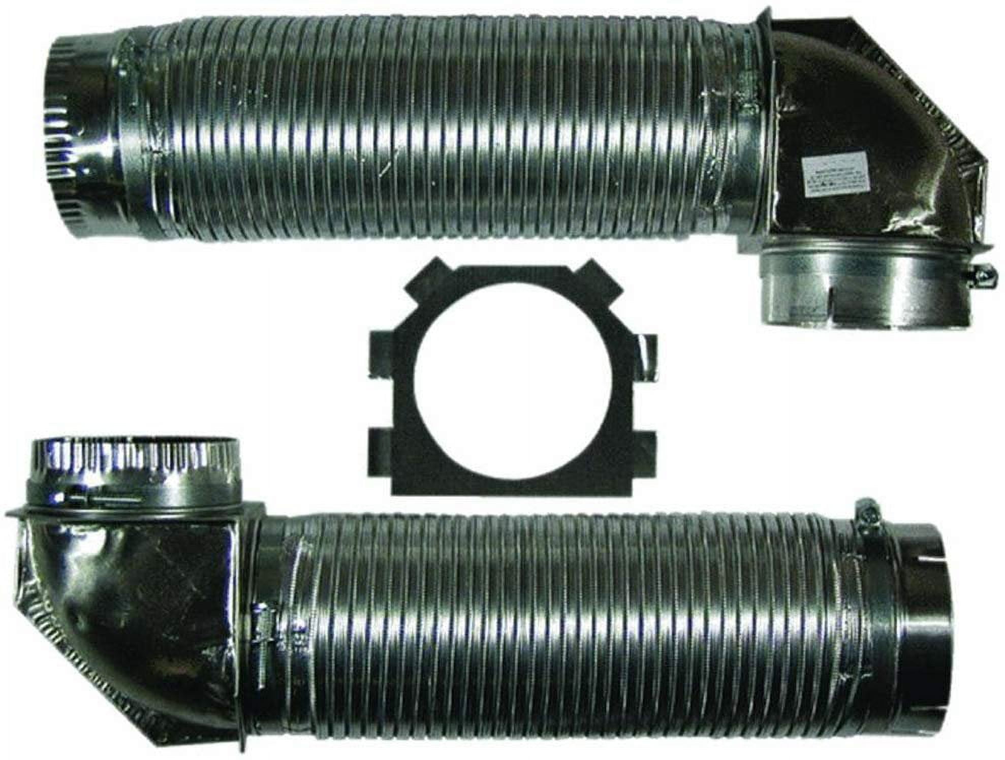 Builder's Best Dryer Venting Over-The-Top Kit - 3 Piece, Clamps Included — Residential Use, Standard Application