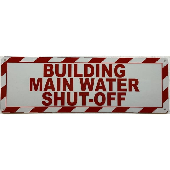 Water Off Sign Water Shut Off Sign
