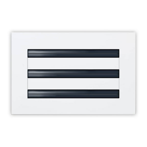 Texas Buildmart 10x6 Modern AC Vent Cover - Decorative White Air Vent Linear Slot Diffuser for Ceiling, Walls, Floors