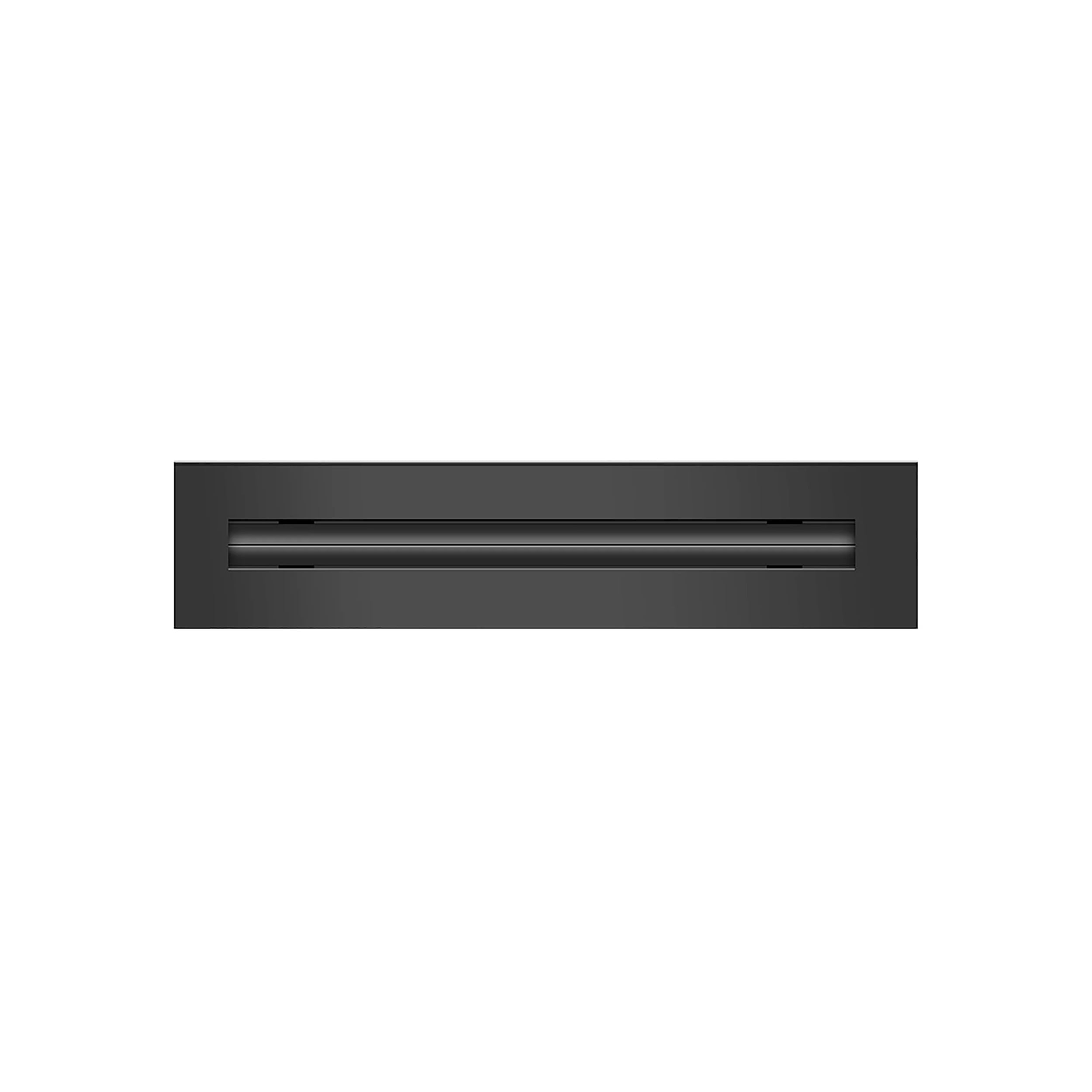 BUILDMART - 12" Linear Slot Diffuser - (1 Slot) Single Slot - Black Decorative Aluminum Air Vent - Heating and Cooling Modern AC Vent Cover for Ceiling, Walls & Floors - Texas Buildmart