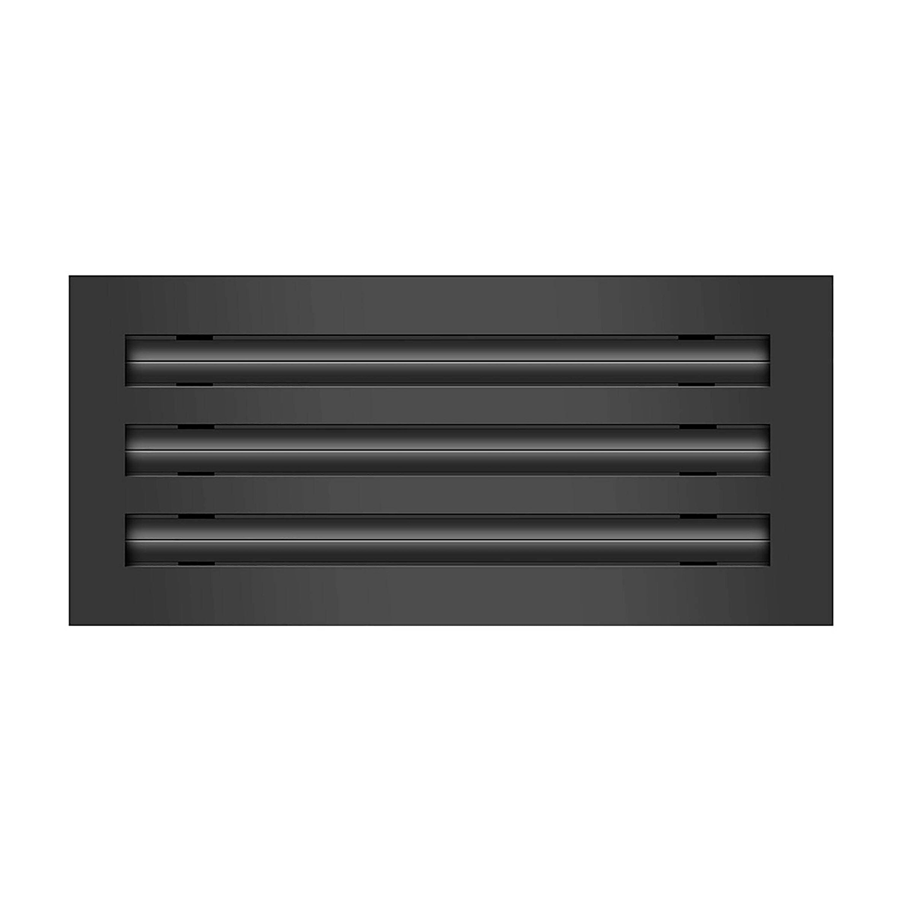 BUILDMART - 12 Linear Slot Diffuser - 3 Slot - Triple Slot - Black Decorative Aluminum Air Vent - Heating and Cooling Modern AC Vent Cover for Ceiling, Walls Floors - Texas Buildmart