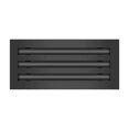 thumbnail image 1 of BUILDMART - 12 Linear Slot Diffuser - 3 Slot - Triple Slot - Black Decorative Aluminum Air Vent - Heating and Cooling Modern AC Vent Cover for Ceiling, Walls Floors - Texas Buildmart, 1 of 7