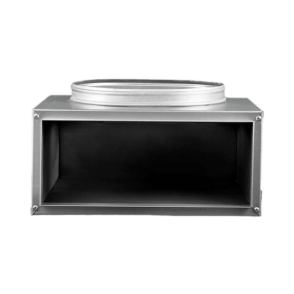 BUILDMART - 12" Plenum Box for [12" Linear Slot Diffuser - 3 Slot - Triple Slot] Premium Insulated Plenum Box for Heating and Cooling