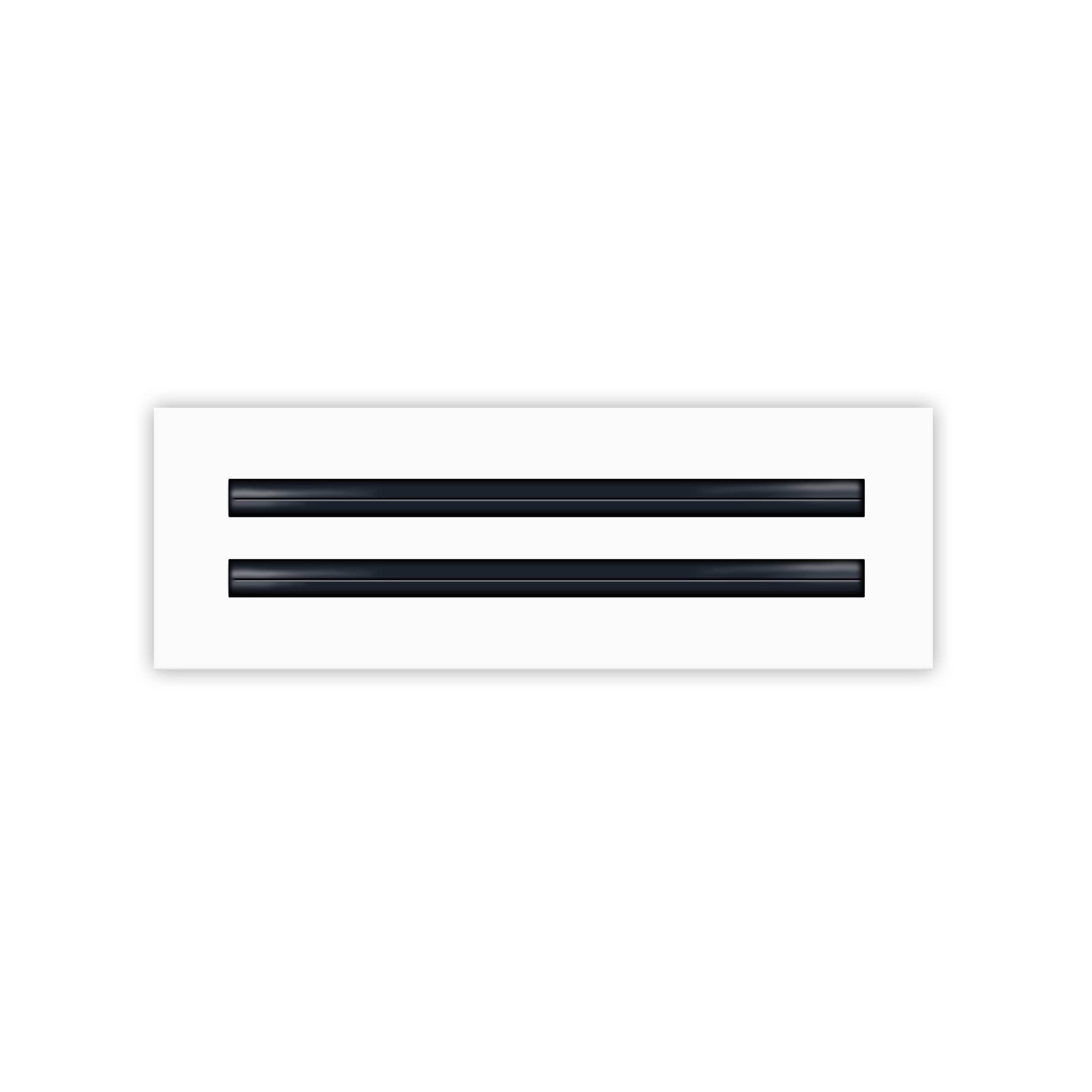 BUILDMART - 12x4 Modern AC Vent Cover - Decorative White Air Vent - Standard Linear Slot Diffuser - Register Grille for Ceiling, Walls & Floors - Texas Buildmart