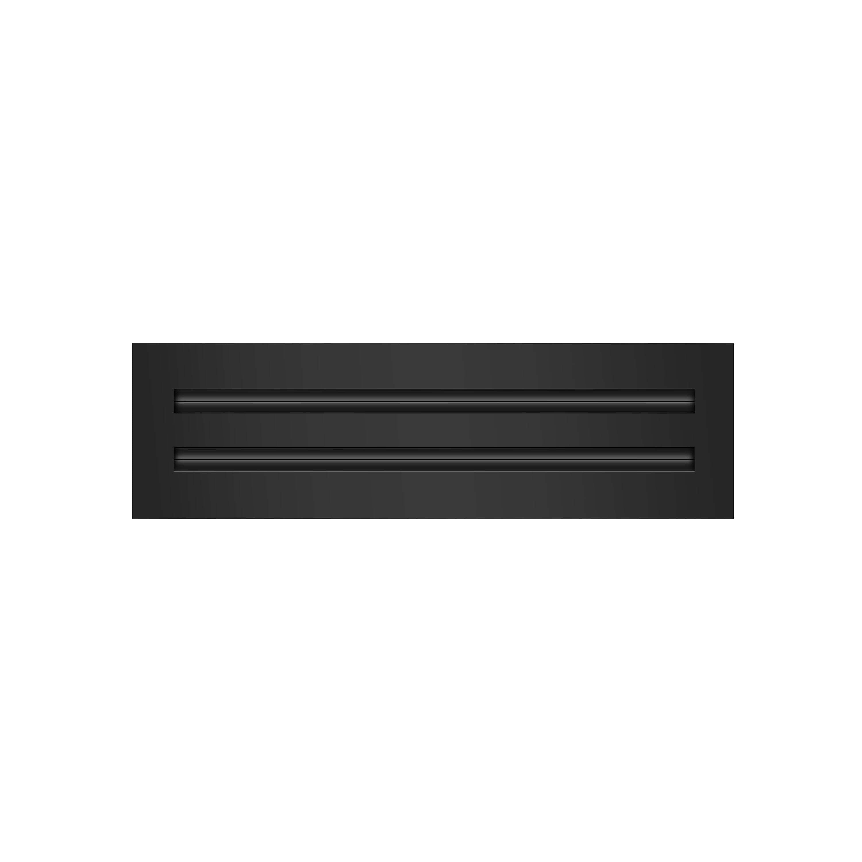 BUILDMART - 14x4 Modern AC Vent Cover - Decorative Black Aluminum Air Vent - Standard Linear Slot Diffuser - Heating and Cooling Register Grille for Ceiling, Walls & Floors - Texas Buildmart