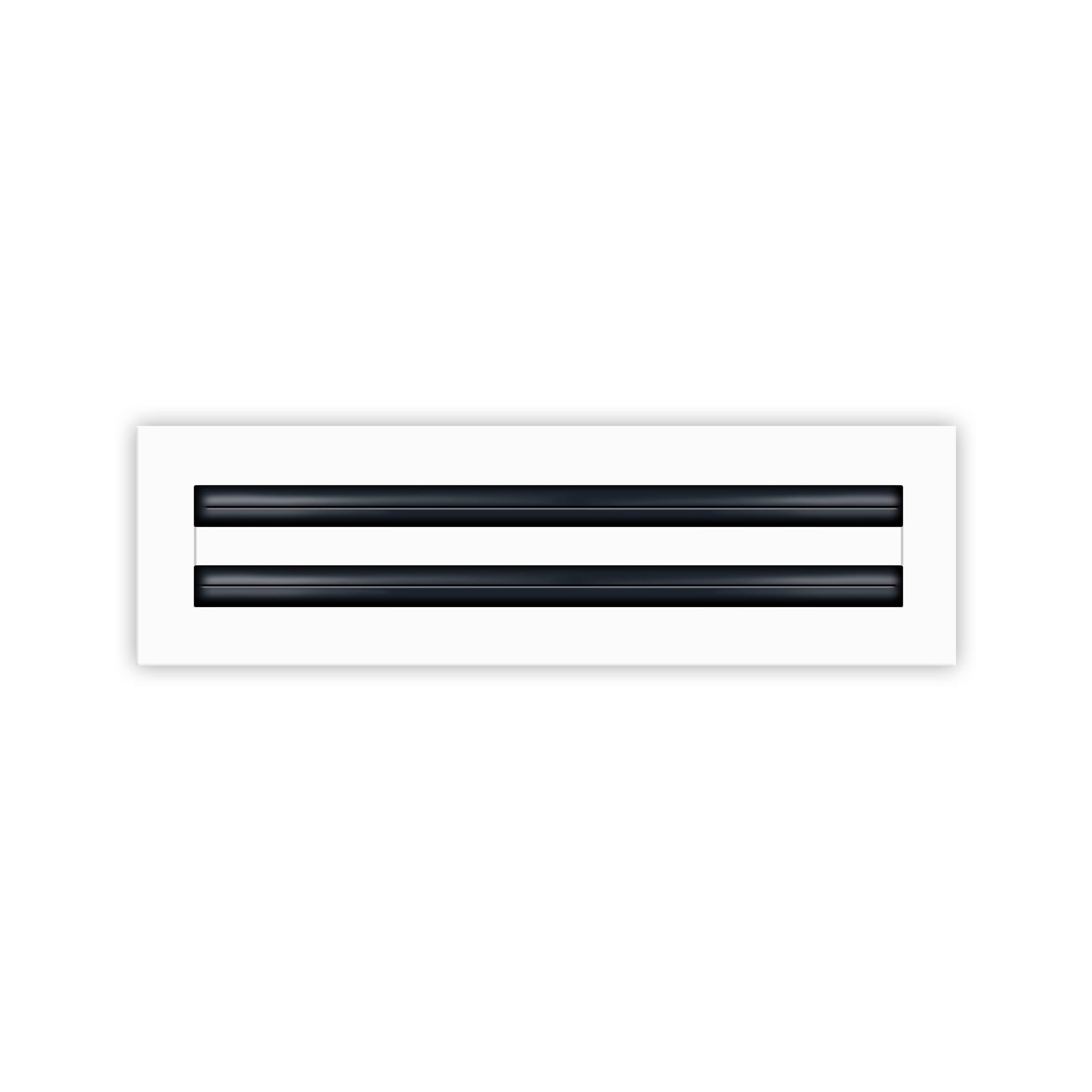 BUILDMART - 14x4 Modern AC Vent Cover - Decorative White Air Vent - Standard Linear Slot Diffuser - Register Grille for Ceiling, Walls & Floors - Texas Buildmart