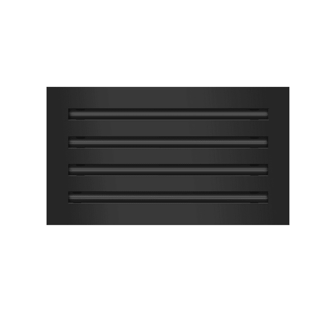 BUILDMART 14x8 Modern AC Vent Cover Decorative Black Air Vent
