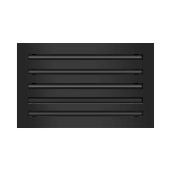 BUILDMART - 16x10 Modern AC Vent Cover - Decorative Black Aluminum Air Vent - Standard Linear Slot Diffuser - Heating and Cooling Register Grille for Ceiling, Walls & Floors - Texas Buildmart