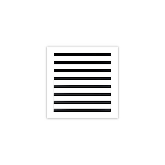 BUILDMART - 16x16 Modern AC Vent Cover - Decorative White Aluminum Air Vent - Standard Linear Slot Diffuser - Heating and Cooling Register Grille for Ceiling, Walls & Floors - Texas Buildmart