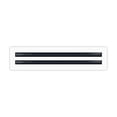 thumbnail image 1 of BUILDMART - 18" Linear Slot Diffuser - (2 Slot) Double Slot - White Decorative Aluminum Air Vent - Heating and Cooling Modern AC Vent Cover for Ceiling, Walls & Floors - Texas Buildmart, 1 of 7