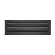 BUILDMART - 18 Linear Slot Diffuser - 3 Slot - Triple Slot - Black Decorative Air Vent - Modern AC Vent Cover for Ceiling, Walls & Floors - Texas Buildmart