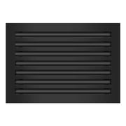 BUILDMART - 20x14 Modern AC Vent Cover - Decorative Black Aluminum Air Vent - Standard Linear Slot Diffuser - Heating and Cooling Register Grille for Ceiling, Walls & Floors - Texas Buildmart