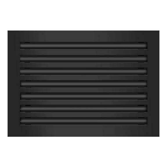 BUILDMART - 20x14 Modern AC Vent Cover - Decorative Black Aluminum Air Vent - Standard Linear Slot Diffuser - Heating and Cooling Register Grille for Ceiling, Walls & Floors - Texas Buildmart