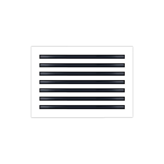 BUILDMART - 20x14 Modern AC Vent Cover - Decorative White Aluminum Air Vent - Standard Linear Slot Diffuser - Heating and Cooling Register Grille for Ceiling, Walls & Floors - Texas Buildmart