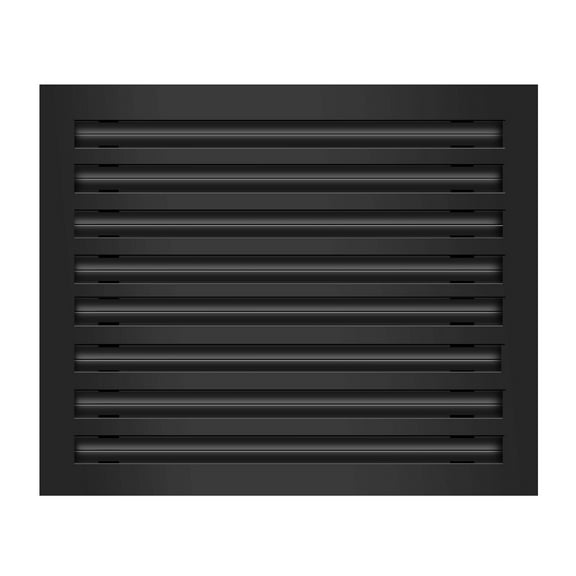 BUILDMART - 20x16 Modern AC Vent Cover - Decorative Black Aluminum Air Vent - Standard Linear Slot Diffuser - Heating and Cooling Register Grille for Ceiling, Walls & Floors - Texas Buildmart