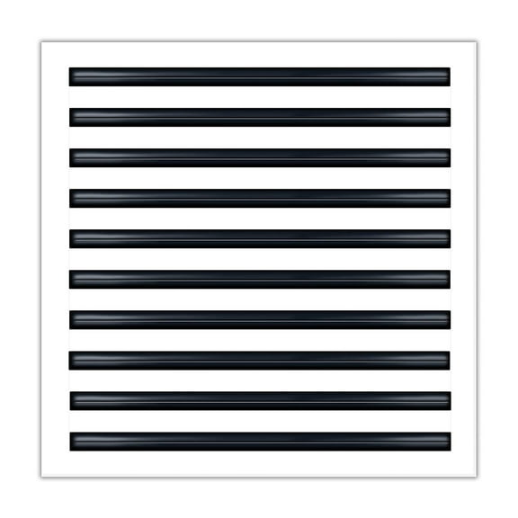 BUILDMART - 20x20 Modern AC Vent Cover - Decorative White Aluminum Air Vent - Standard Linear Slot Diffuser - Heating and Cooling Register Grille for Ceiling, Walls & Floors - Texas Buildmart