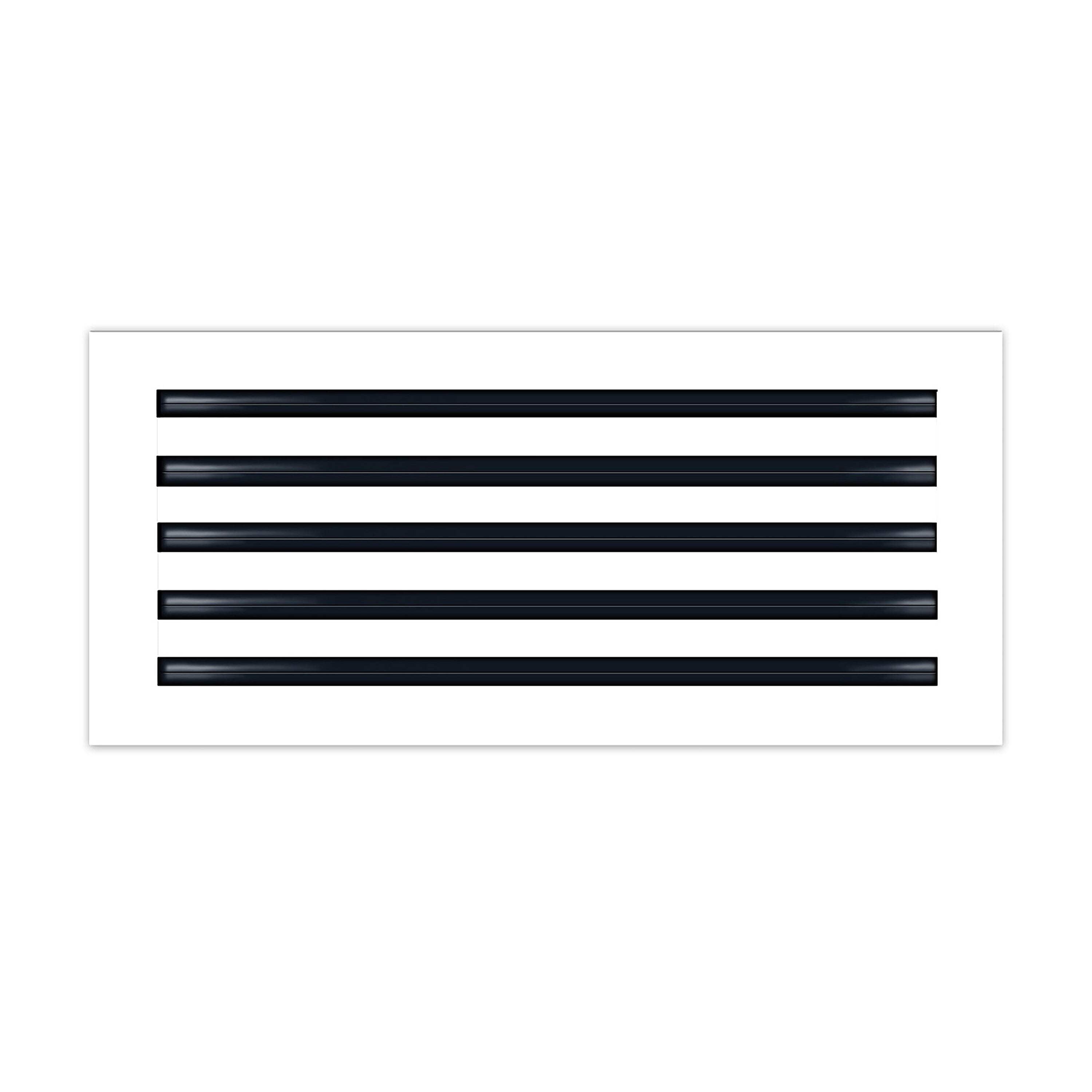 BUILDMART - 22x10 Modern AC Vent Cover - Decorative White Aluminum Air Vent - Standard Linear Slot Diffuser - Heating and Cooling Register Grille for Ceiling, Walls & Floors - Texas Buildmart