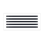 BUILDMART - 22x10 Modern AC Vent Cover - Decorative White Aluminum Air Vent - Standard Linear Slot Diffuser - Heating and Cooling Register Grille for Ceiling, Walls & Floors - Texas Buildmart