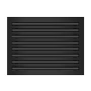 BUILDMART - 22x16 Modern AC Vent Cover - Decorative Black Aluminum Air Vent - Standard Linear Slot Diffuser - Heating and Cooling Register Grille for Ceiling, Walls & Floors - Texas Buildmart