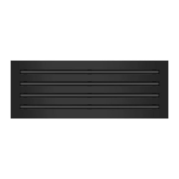 BUILDMART - 22x8 Modern AC Vent Cover - Decorative Black Aluminum Air Vent - Standard Linear Slot Diffuser - Heating and Cooling Register Grille for Ceiling, Walls & Floors - Texas Buildmart