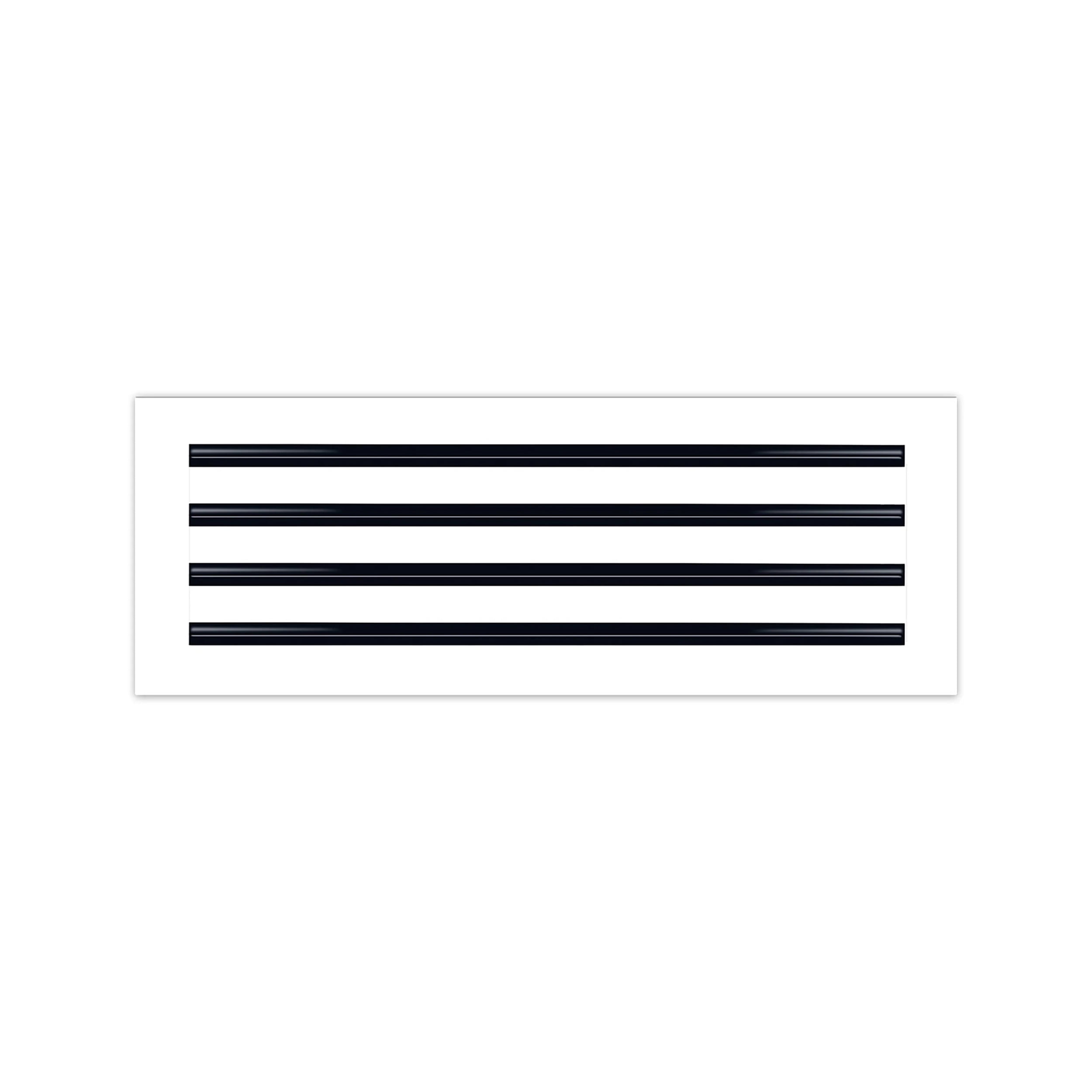 BUILDMART - 22x8 Modern AC Vent Cover - Decorative White Aluminum Air Vent - Standard Linear Slot Diffuser - Heating and Cooling Register Grille for Ceiling, Walls & Floors - Texas Buildmart
