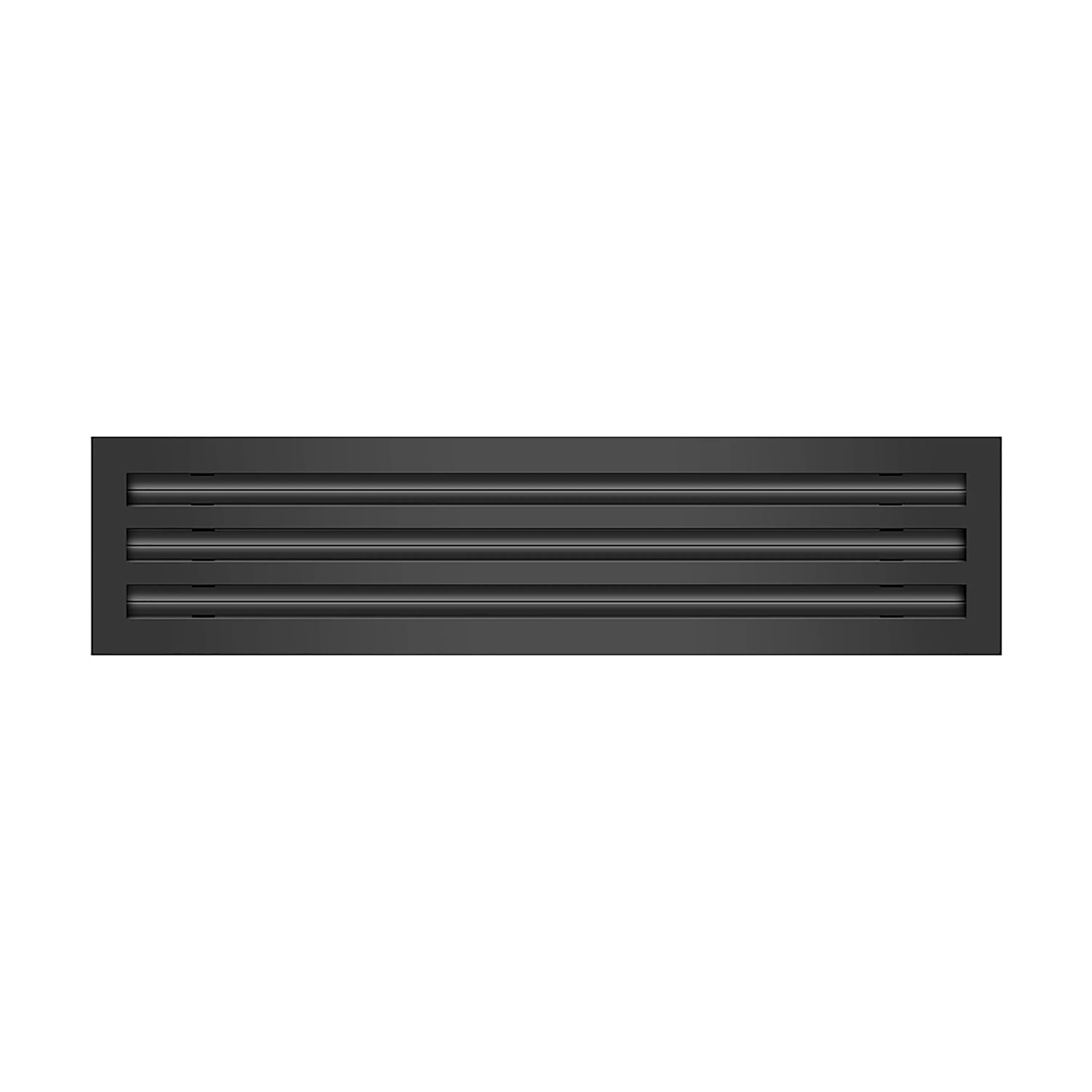 BUILDMART - 24 Linear Slot Diffuser - 3 Slot - Triple Slot - Black Decorative Aluminum Air Vent - Heating and Cooling Modern AC Vent Cover for Ceiling, Walls Floors - Texas Buildmart