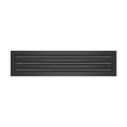 thumbnail image 1 of BUILDMART - 24 Linear Slot Diffuser - 3 Slot - Triple Slot - Black Decorative Aluminum Air Vent - Heating and Cooling Modern AC Vent Cover for Ceiling, Walls Floors - Texas Buildmart, 1 of 7