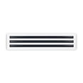 thumbnail image 1 of BUILDMART - 24" Linear Slot Diffuser - (3 Slot) Triple Slot - White Decorative Aluminum Air Vent - Heating and Cooling Modern AC Vent Cover for Ceiling, Walls & Floors - Texas Buildmart, 1 of 7