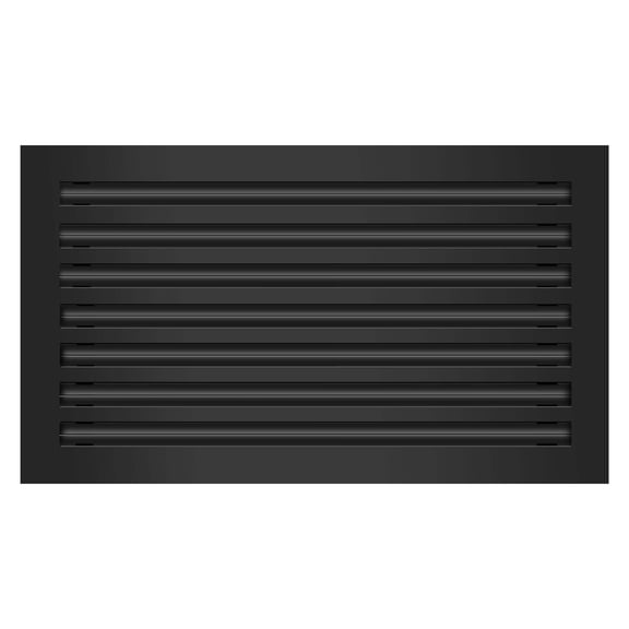 BUILDMART - 24x14 Modern AC Vent Cover - Decorative Black Aluminum Air Vent - Standard Linear Slot Diffuser - Heating and Cooling Register Grille for Ceiling, Walls & Floors - Texas Buildmart