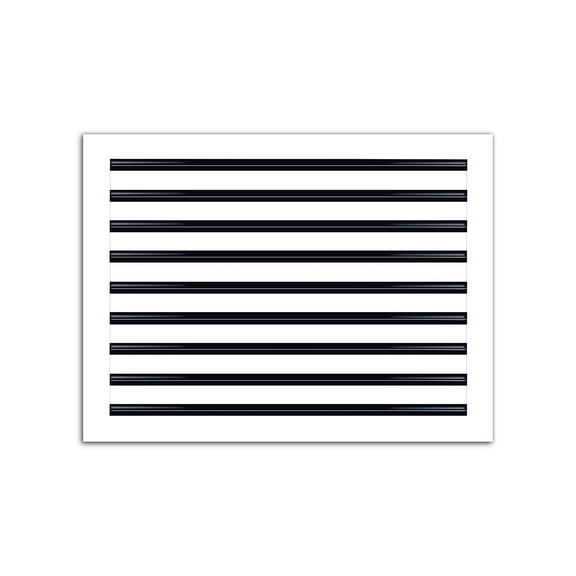 BUILDMART - 24x18 Modern AC Vent Cover - Decorative White Aluminum Air Vent - Standard Linear Slot Diffuser - Heating and Cooling Register Grille for Ceiling, Walls & Floors - Texas Buildmart