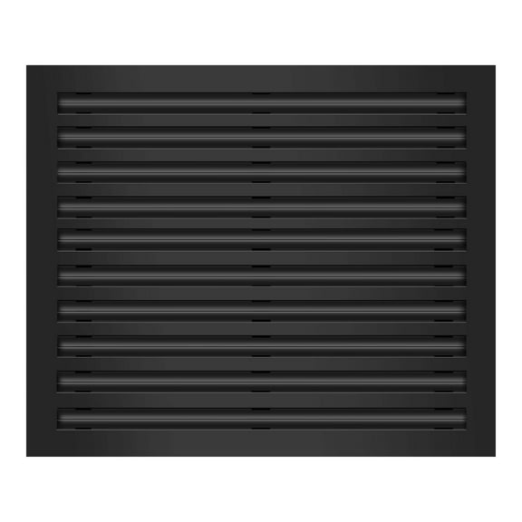 BUILDMART - 24x20 Modern AC Vent Cover - Decorative Black Aluminum Air Vent - Standard Linear Slot Diffuser - Heating and Cooling Register Grille for Ceiling, Walls & Floors - Texas Buildmart