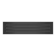 BUILDMART - 24x6 Modern AC Vent Cover - Decorative Black Aluminum Air Vent - Standard Linear Slot Diffuser - Heating and Cooling Register Grille for Ceiling, Walls & Floors - Texas Buildmart