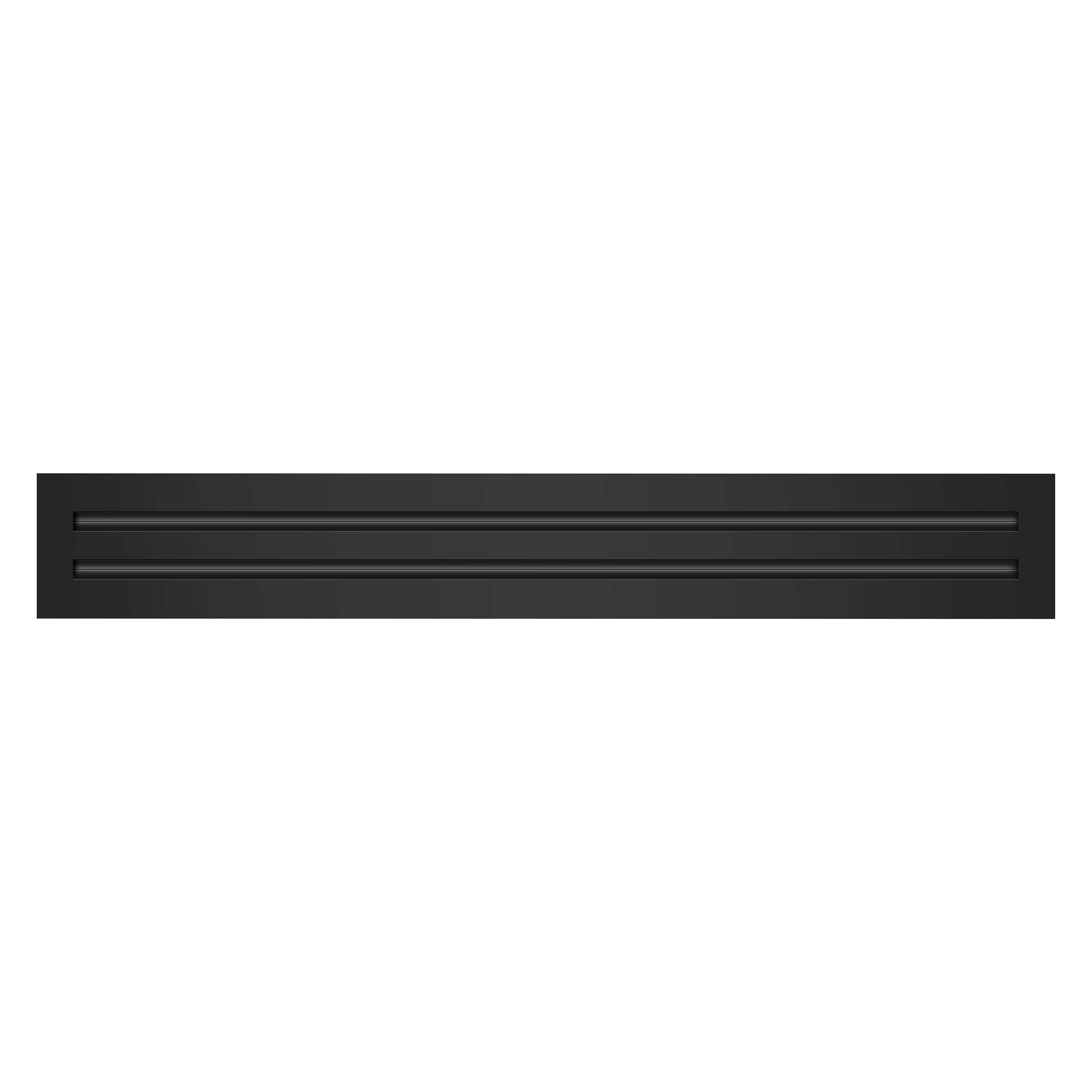 BUILDMART - 28x4 Modern AC Vent Cover - Decorative Black Aluminum Air Vent - Standard Linear Slot Diffuser - Heating and Cooling Register Grille for Ceiling, Walls & Floors - Texas Buildmart