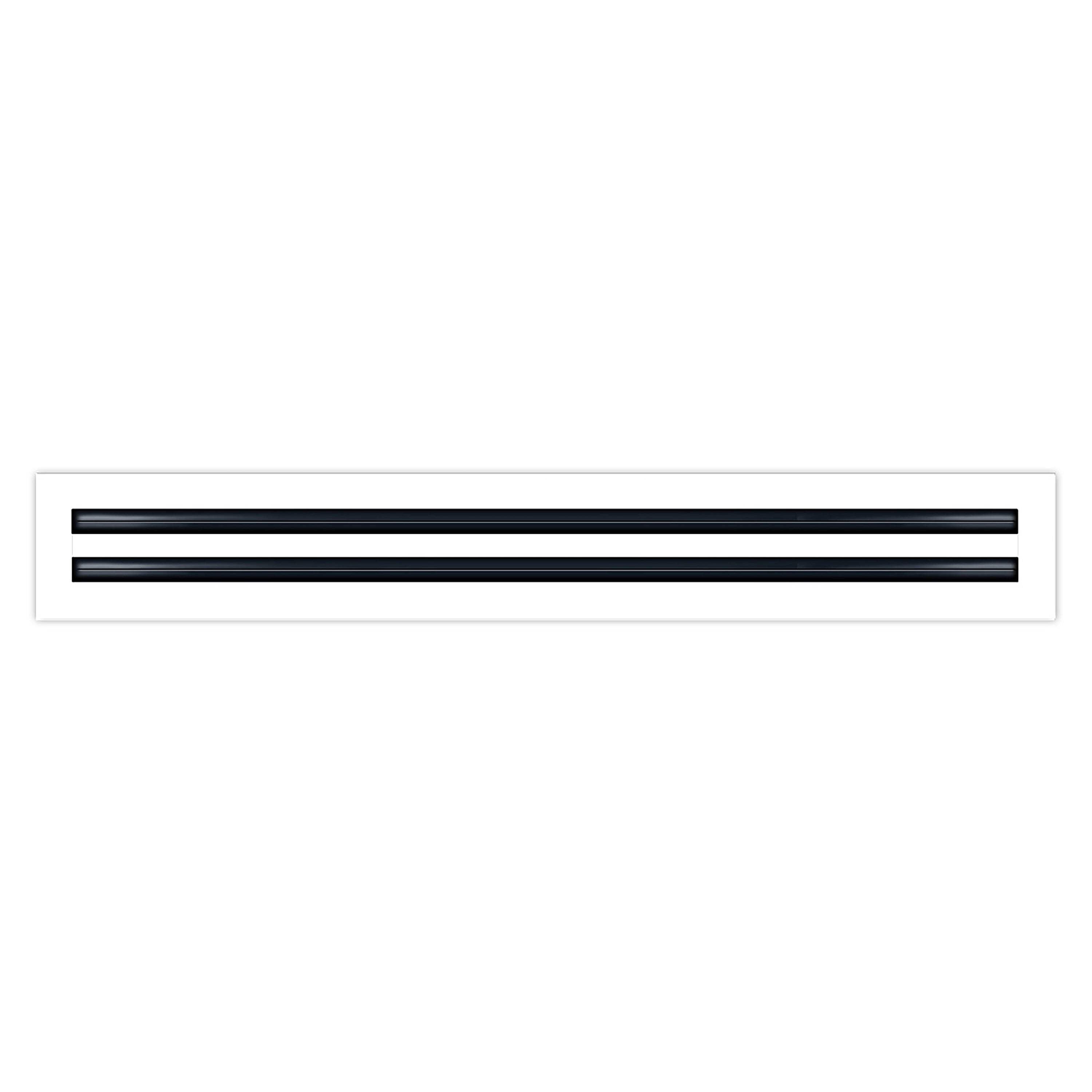 BUILDMART - 28x4 Modern AC Vent Cover - Decorative White Aluminum Air Vent - Standard Linear Slot Diffuser - Heating and Cooling Register Grille for Ceiling, Walls & Floors - Texas Buildmart