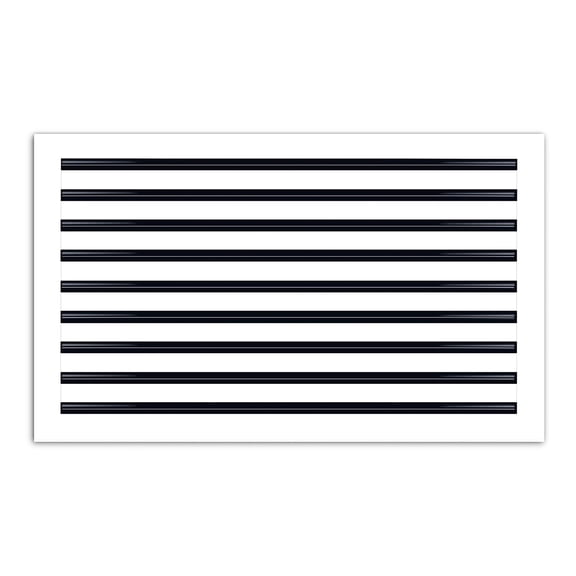 BUILDMART - 30x18 Modern AC Vent Cover - Decorative White Aluminum Air Vent - Standard Linear Slot Diffuser - Heating and Cooling Register Grille for Ceiling, Walls & Floors - Texas Buildmart