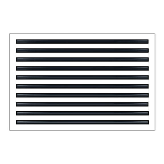 BUILDMART - 30x20 Modern AC Vent Cover - Decorative White Aluminum Air Vent - Standard Linear Slot Diffuser - Heating and Cooling Register Grille for Ceiling, Walls & Floors - Texas Buildmart