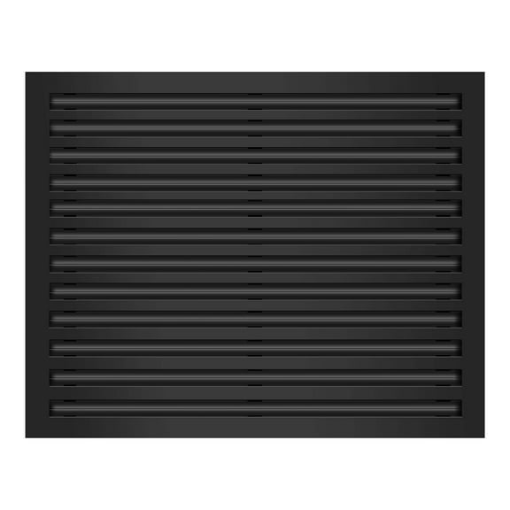 BUILDMART - 30x24 Modern AC Vent Cover - Decorative Black Aluminum Air Vent - Standard Linear Slot Diffuser - Heating and Cooling Register Grille for Ceiling, Walls & Floors - Texas Buildmart