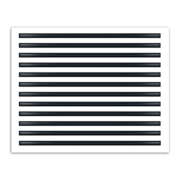 BUILDMART - 30x24 Modern AC Vent Cover - Decorative White Aluminum Air Vent - Standard Linear Slot Diffuser - Heating and Cooling Register Grille for Ceiling, Walls & Floors - Texas Buildmart
