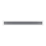 BUILDMART - 36 Linear Slot Diffuser - 2 Slot - Double Slot - White Decorative Air Vent - Modern AC Vent Cover for Ceiling, Walls & Floors - Texas Buildmart