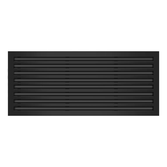 BUILDMART - 36x16 Modern AC Vent Cover - Decorative Black Aluminum Air Vent - Standard Linear Slot Diffuser - Heating and Cooling Register Grille for Ceiling, Walls & Floors - Texas Buildmart