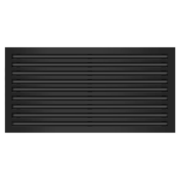 BUILDMART - 36x18 Modern AC Vent Cover - Decorative Black Aluminum Air Vent - Standard Linear Slot Diffuser - Heating and Cooling Register Grille for Ceiling, Walls & Floors - Texas Buildmart