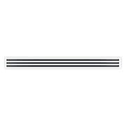 BUILDMART - 60 Linear Slot Diffuser - 3 Slot Triple Slot - White Decorative Aluminum Air Vent - Heating and Cooling Modern AC Vent Cover for Ceiling, Walls & Floors - Texas Buildmart