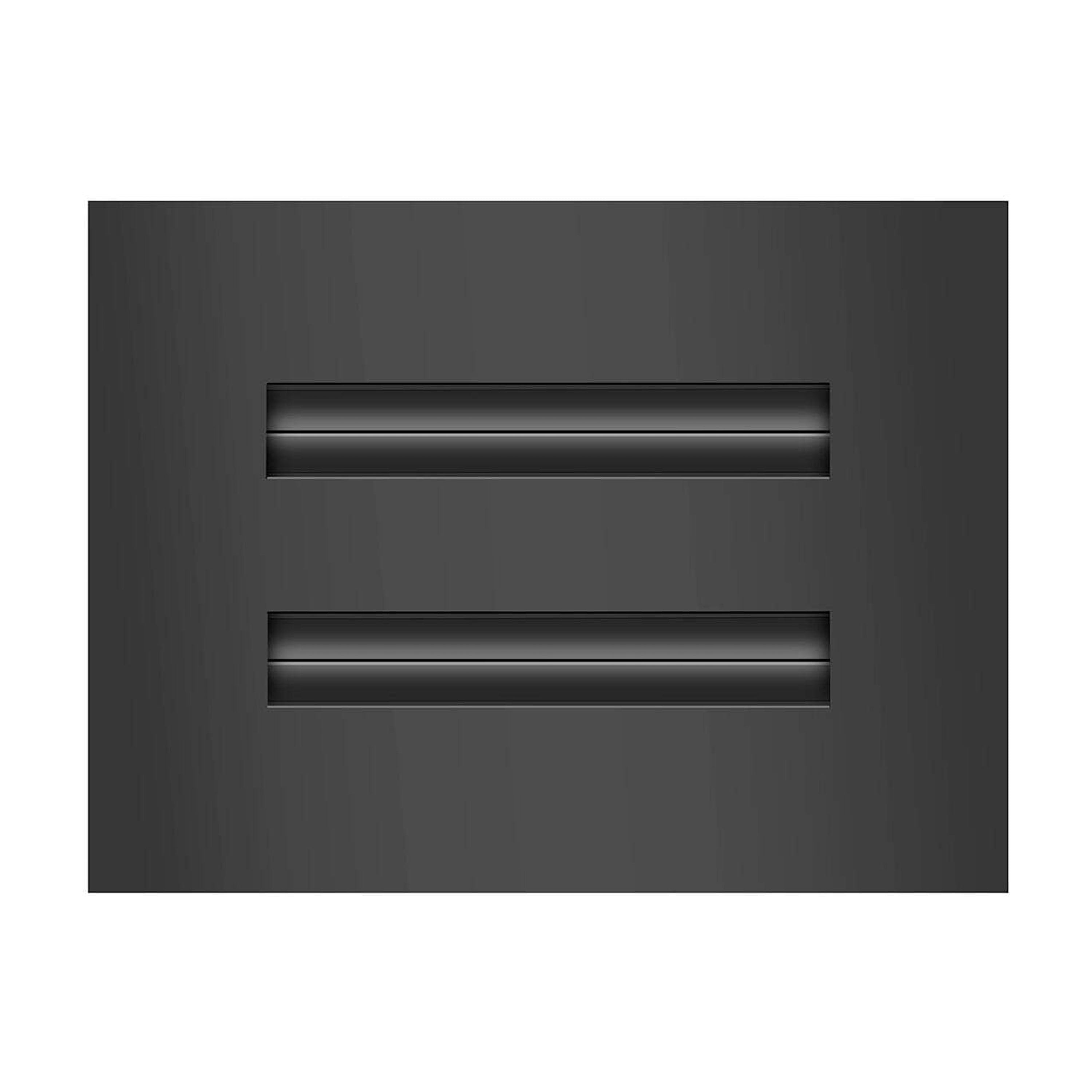 BUILDMART - 6x4 Modern AC Vent Cover - Decorative Black Aluminum Air Vent - Standard Linear Slot Diffuser - Heating and Cooling Register Grille for Ceiling, Walls & Floors - Texas Buildmart