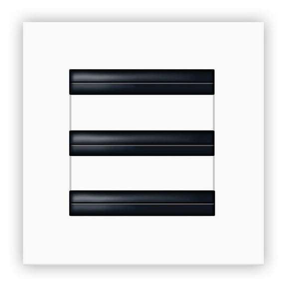 BUILDMART - 6x6 Modern AC Vent Cover - Decorative White Air Vent - Standard Linear Slot Diffuser - Register Grille for Ceiling, Walls & Floors - Texas Buildmart