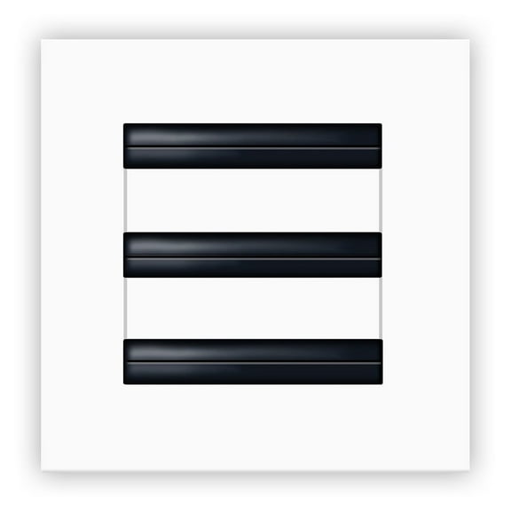 BUILDMART - 6x6 Modern AC Vent Cover - Decorative White Air Vent - Standard Linear Slot Diffuser - Register Grille for Ceiling, Walls & Floors - Texas Buildmart